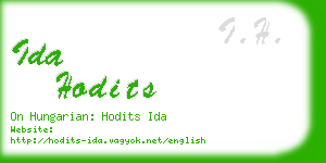 ida hodits business card